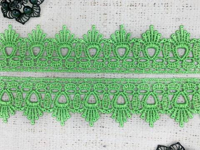 Кружево плетеное, ш. 4,5-5 см, салатовый