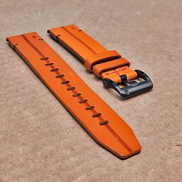 Ремешок кожа / замша 22 мм для Garmin Fenix 7 / 6 / 5, Forerunner 935 / 945 / 955, instinct, instinct 2, Epix Gen 2 быстросъемный черная пряжка (Коричневый)