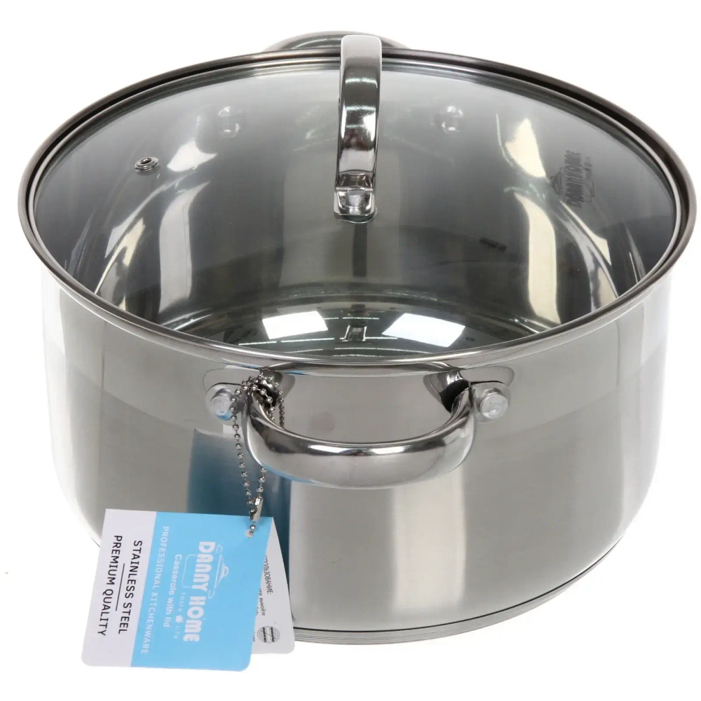 Кастрюля из нержавеющей стали MONICA 6,1л, индукция, DH14-24