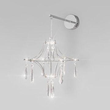 Бра с хрусталем и регулировкой цветовой температуры 9W 3000-6000К 442/1 хром a069356 Tense Bogate's