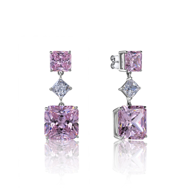 Серьги два квадрата