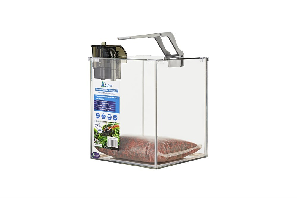 Аквариум GLOXY Optic Set Professional Edition 18 литров с оборудованием