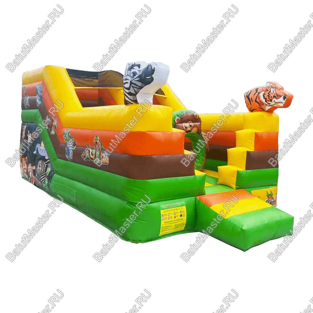 Коммерческий надувной батут "Сафари",  4.80*2.90*2.55 м
