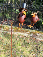 Фигура-балансир для сада "Ворон с воронятами" CAMPO Home & Garden декоративная высокая 53x12x123 см