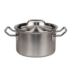 Кастрюля 1,3 л 14*8,5 см с крышкой нерж. ИНДУКЦИЯ P.L. Proff Cuisine