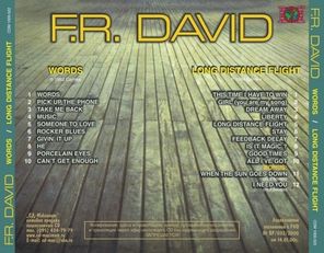 F. R. David / Words / Long Distance Flight (CD)
