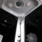 Душевая кабина Niagara "Eco" E90, квадратная, средняя, черная, антискользящее покрытие