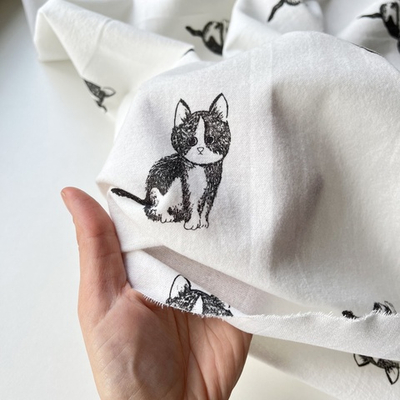 Фланель Котики