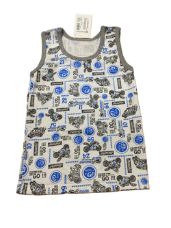 Майка на мальчика из кулирки (100 % хлопок) на рост 98 см