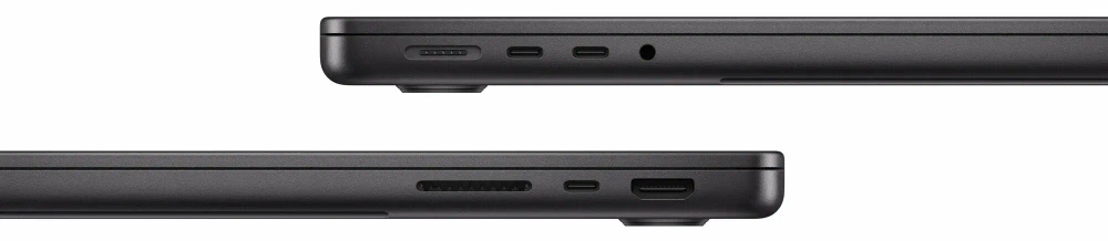 Ноутбук Apple MacBook Pro 14 2023, Apple M3 Pro, 18 ГБ/1 ТБ, MRX43, Space Black