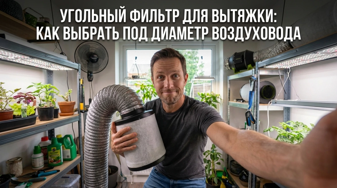 Канальный угольный фильтр для вентиляции: подбор по диаметру