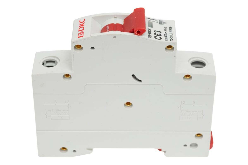 Автоматический выключатель модульный YON MD63N 1P 63A C 6kA DKC