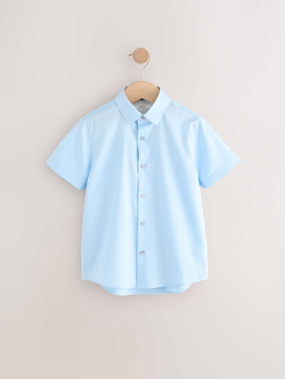 Рубашка с коротким рукавом для мальчика Next AB7-083, Голубой