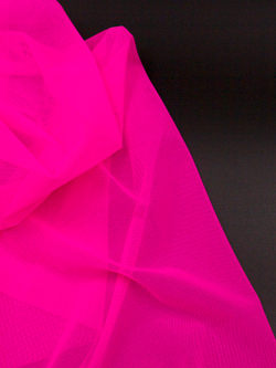 Сетка эластичная розовая неоновая метражом