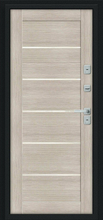 Thermo Техно Декор Букле черное/Cappuccino Veralinga 205*86 правое