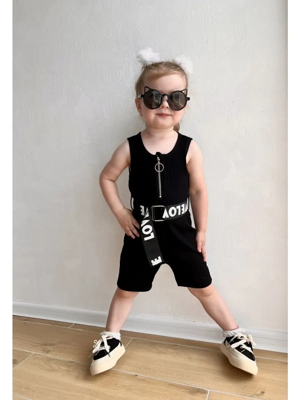 Комбинезон летний в рубчик