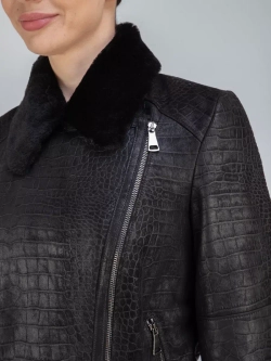 Дубленка авиатор натуральная зимняя