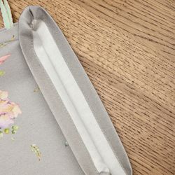 НАБОР МЕШОЧКОВ ИЗ 2-Х ШТ "ИРИСЫ" 23Х25СМ,100%ХЛОПОК,СЕРЫЙ ,ТВИЛ,ПРОПИТКА