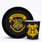 Тарелки бумажные «Герб Хогвартса», 18 см, 6 шт