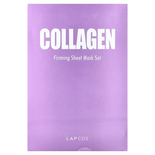 Lapcos, набор тканевых масок для упругости кожи с коллагеном, 5 шт. по 25 мл (0,84 жидк. унции)