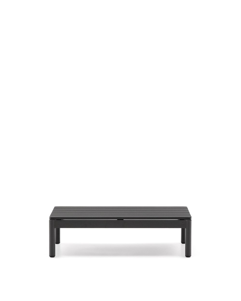 Журнальный столик Sorells из серого алюминия 57 x 91 см