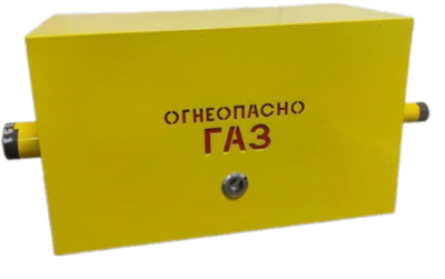 Шкафной газораспределительный пункт ГРПШ ОХТА-RF-25-1-ПЛ (желтый)