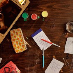 Набор ручек Parker Jotter Originals 70s Glam Rock Azure Blue/Vermilion (2162141) 2