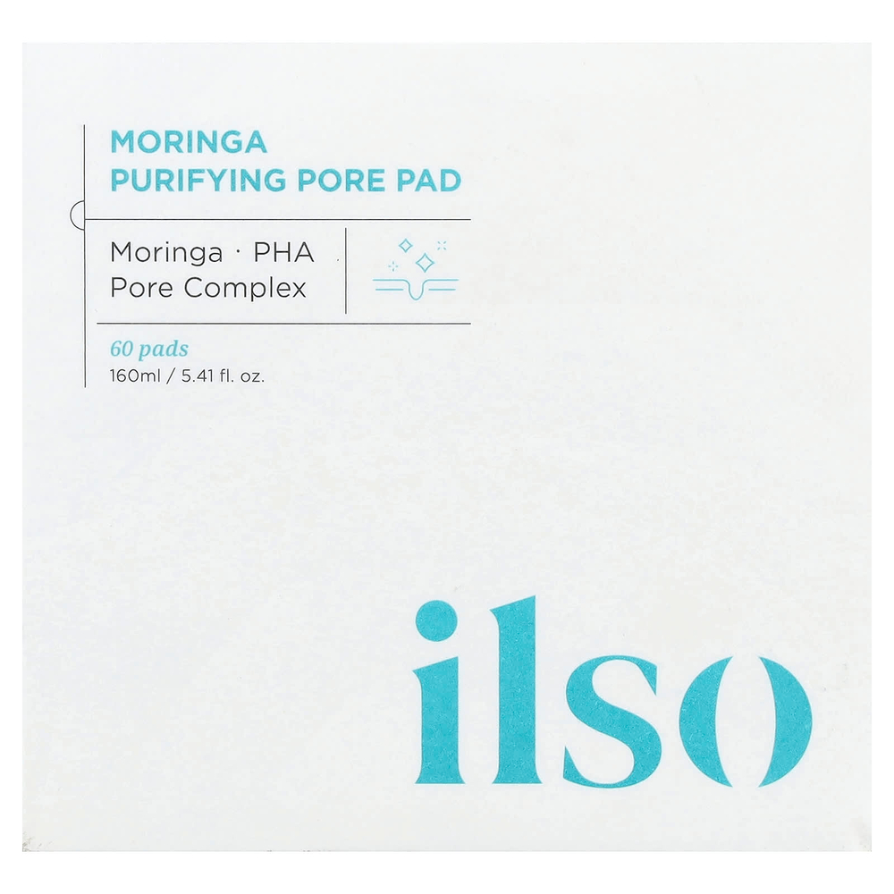 ilso, диски с морингой для очищения пор, 60 шт.