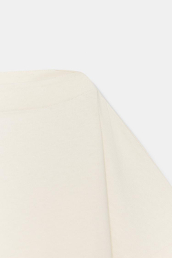 ZARA КРОП-ТОП С ЭФФЕКТОМ НАКИДКИ, ЭКРЮ