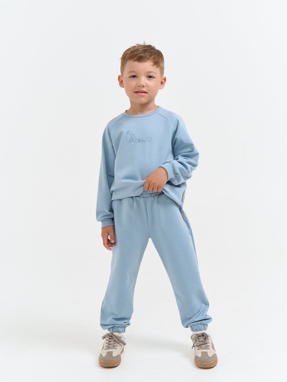 Джоггеры оверсайз облегченные "Дымка" с карманами