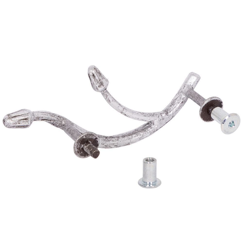 Ручка мебельная Орхидея Симпл 6.5х14.5см Античное серебро