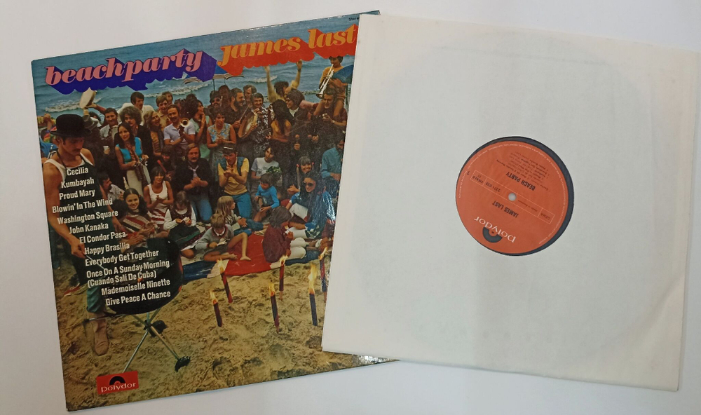 Винтажная виниловая пластинка LP James Last Beach Party (Germany 1970)