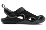 Crocs comfortable simple sports slippers men's Black