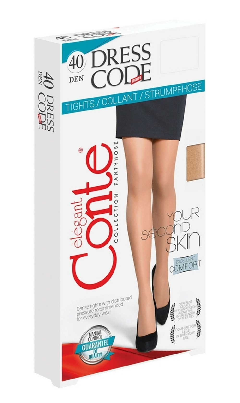 CONTE DRESS CODE 40 Колготки женские с эффектом «второй кожи»