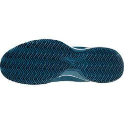 Мужские кроссовки теннисные Mizuno Wave Intense Tour 5 CC - moroccan blue/high visibility yellow/white