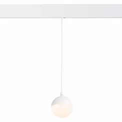 ST358.533.07 Магнитный трековый светильник подвесной Белый LED 1*7W 3000K 520Lm Ra>80 120° IP20 D90x СКАЙЛАЙН 48V