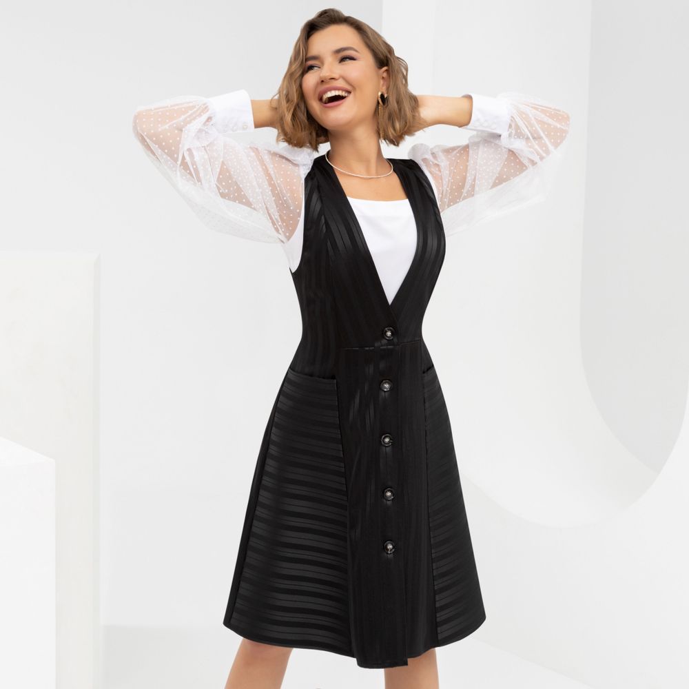 Сарафан Сфера твоего влияния (блэк аут) Charutti (Акция)