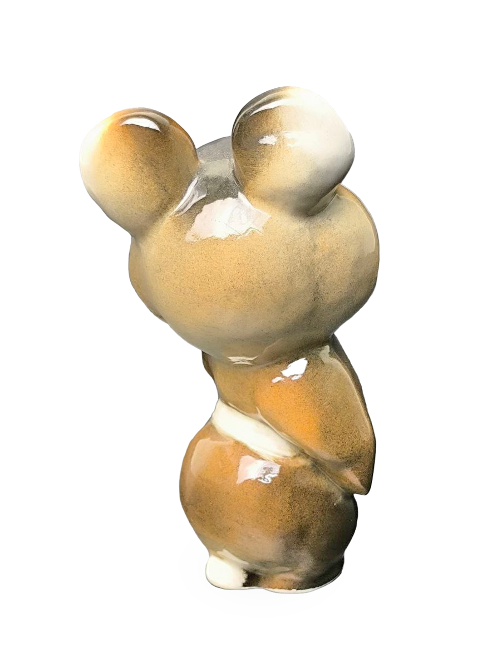 Фарфоровая статуэтка "Олимпийский мишка" ЛФЗ