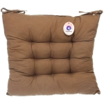 Сидушка на стул 40*40см «ИДЕА» цвет горький шоколад