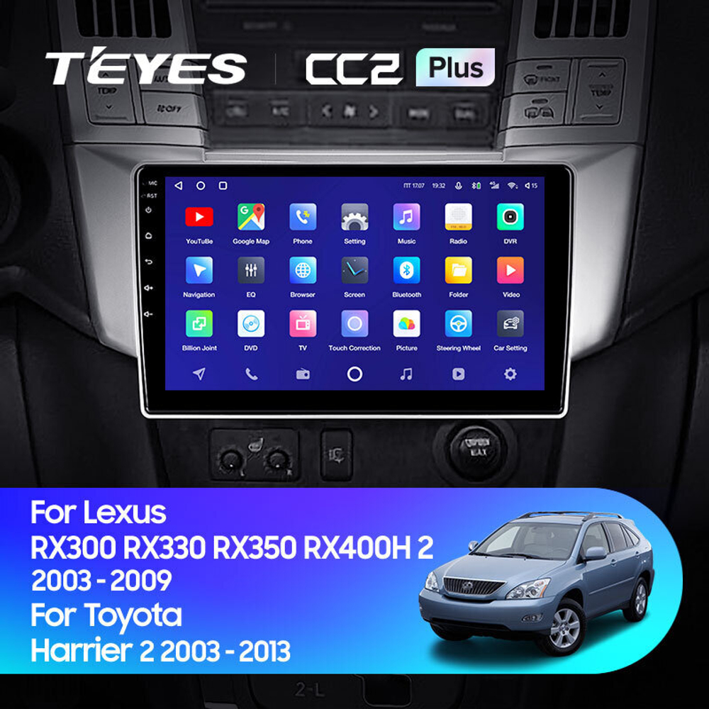 Teyes CC2 Plus 9" для Toyota Harrier, Lexus RX 300 2003-2009