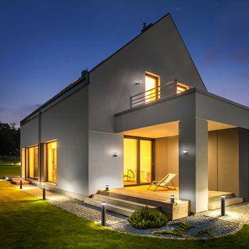 Уличный светодиодный светильник на столбе 1532 TECHNO LED черный Elektrostandard