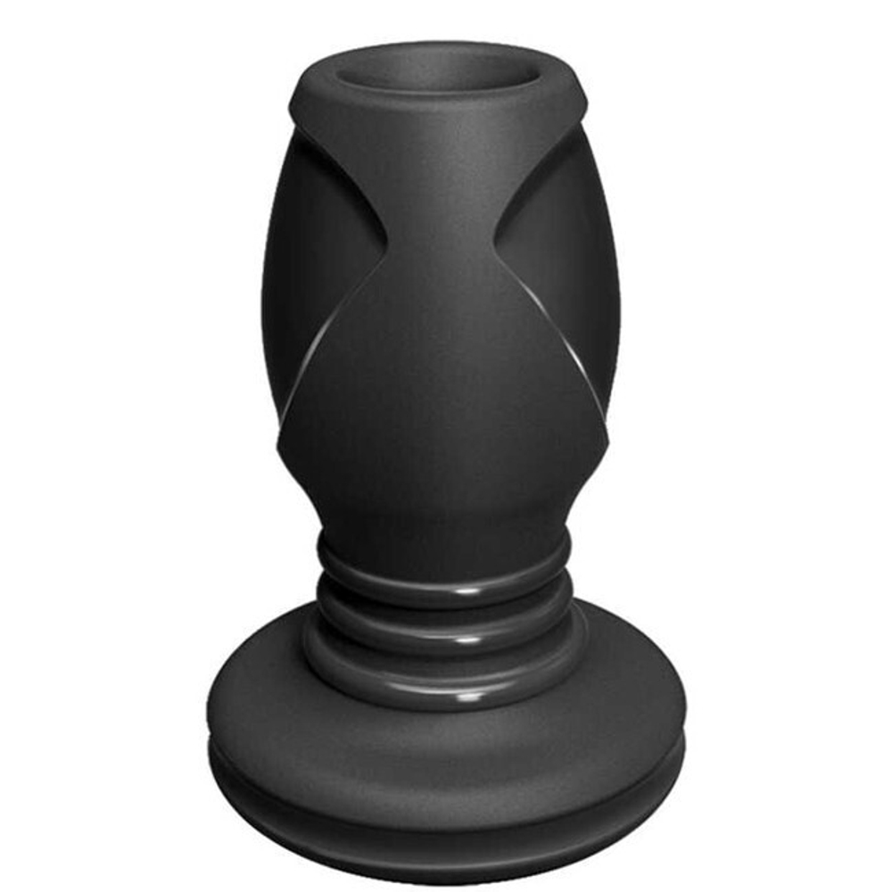 Doc Johnson "The Stretch Small" малая анальная пробка с отверстием (Цвет: черный)