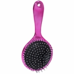 Расческа массажная зеркальная «Animals», радуга, микс 4 цвета, 10*22см (блистер Ultramarine)