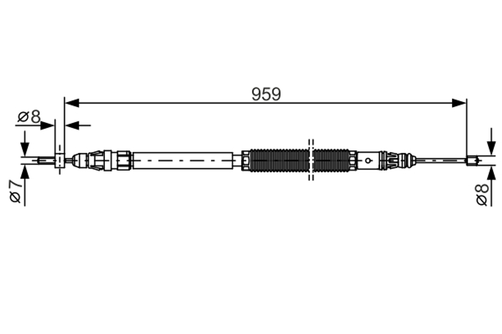 BOSCH - 1987482001-BOC - Cable Pull, parking brake