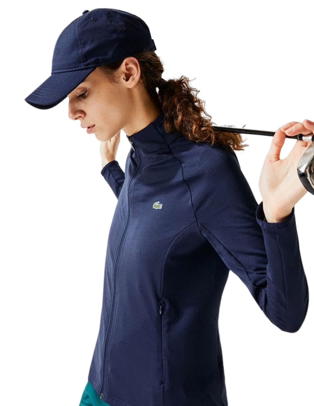Женская Кофта теннисная Lacoste Women Sport Jacket - небесный