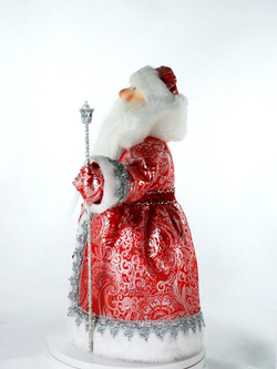 Дед Мороз под елку, фарфоровая кукла Дедушка Мороз