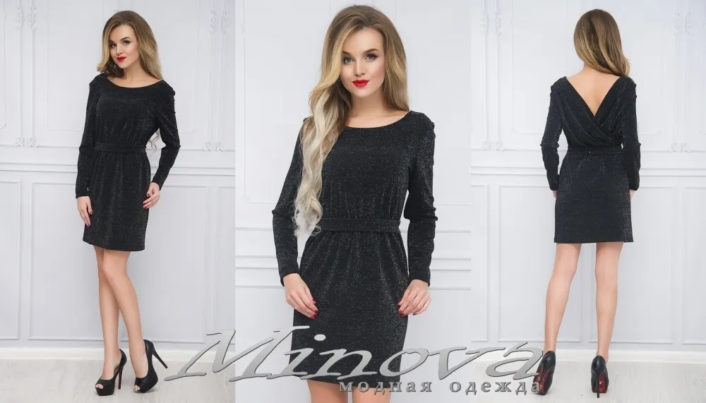 Платье 3088 (черный) Minova
