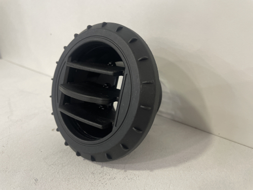 НЕТ - 60 мм - с ребрами  / Дефлектор поворотный (60 мм) 2.5 кв.т для автономного воздушного отопителя, с шторками (1 шт) !