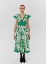 Платье "Зелёный сад", зелёный