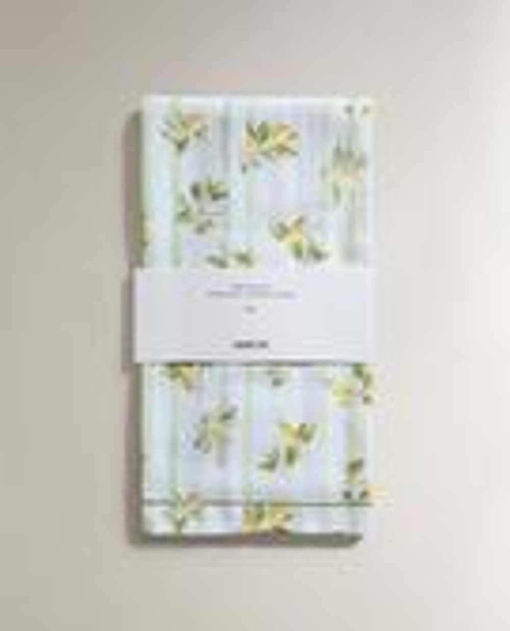 ZARA HOME НАБОР КУХОННЫХ ПОЛОТЕНЕЦ ИЗ ХЛОПКА С ЛИМОНАМИ (2 ШТ.), ЗЕЛЕНЫЙ